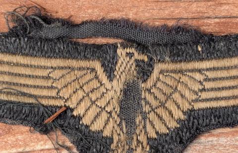 WAFFEN SS TOTENKOPF smallest cloth EAGLE insigna for OVERSEAS SS CAP RARE