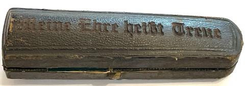 Waffen SS Wiking Nord division cigarette holder in case with SS motto