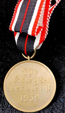 War Merit Medal Kriegsverdienstmedaille award Wehrmacht Waffen SS