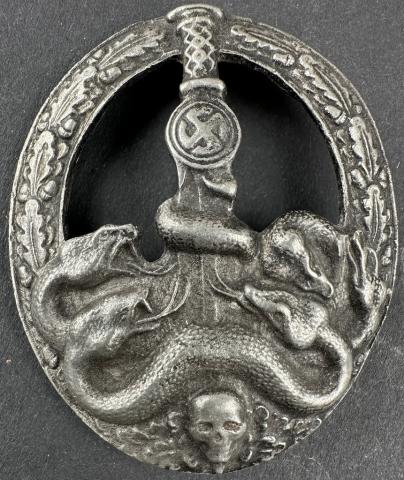 Wehrmacht Waffen SS antipartisan Bandit-warfare Badge Bandenkampfabzeichen Heinrich Himmler