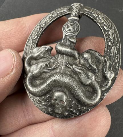 Wehrmacht Waffen SS antipartisan Bandit-warfare Badge Bandenkampfabzeichen Heinrich Himmler