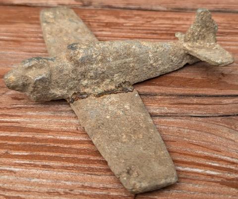 WW2 German 1930s children aircraft airplane hand made toy luftwaffe