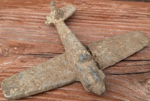 WW2 German 1930s children aircraft airplane hand made toy luftwaffe
