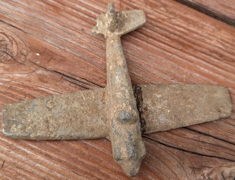 WW2 German 1930s children aircraft airplane hand made toy luftwaffe