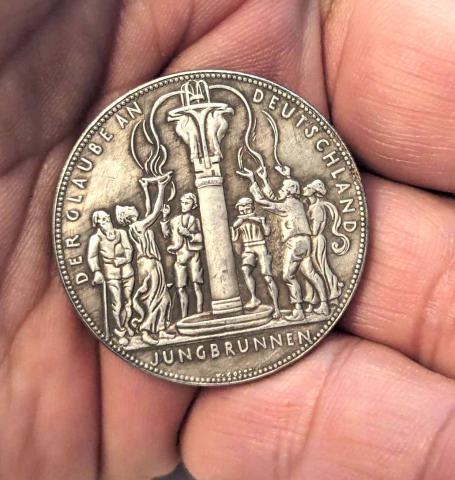 WW2 German Nazi 1933 NSDAP Adolf hitler election commemorative large coin medaillon