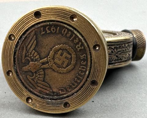 WW2 German Nazi Adolf Hitler NSDAP commemorative fancy lighter WORKING