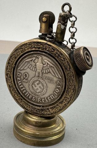 WW2 German Nazi Adolf Hitler NSDAP commemorative fancy lighter WORKING