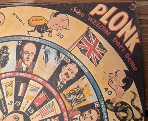 WW2 German Nazi Adolf Hitler propaganda board game poster fac simile