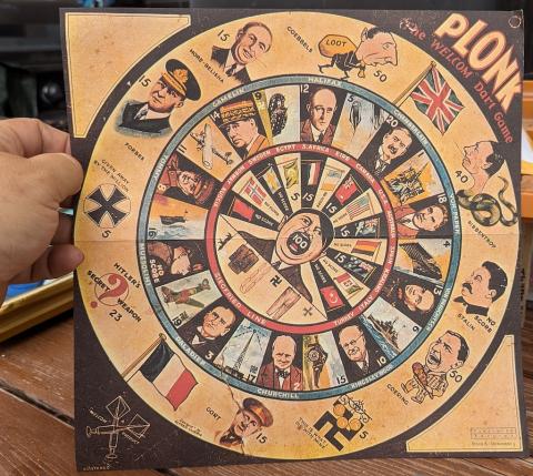 WW2 German Nazi Adolf Hitler propaganda board game poster fac simile