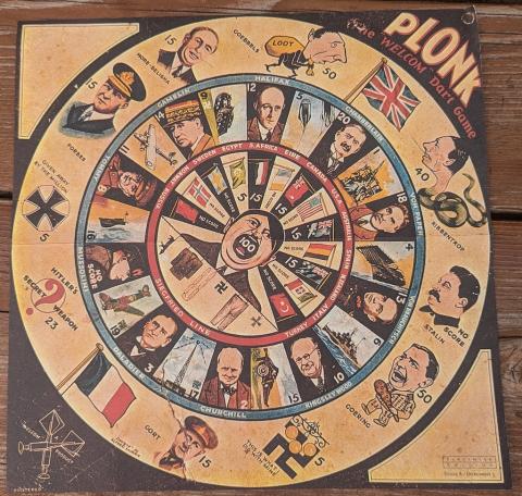 WW2 German Nazi Adolf Hitler propaganda board game poster fac simile
