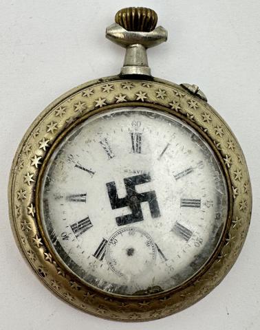 WW2 German Nazi Afrika Korps Waffen SS Wehrmacht commemorative watch Swastika DAK
