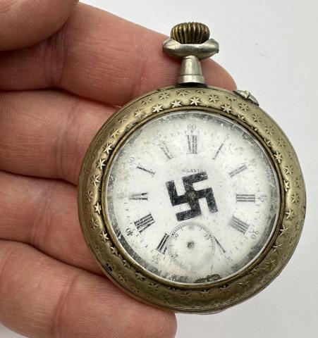 WW2 German Nazi Afrika Korps Waffen SS Wehrmacht commemorative watch Swastika DAK