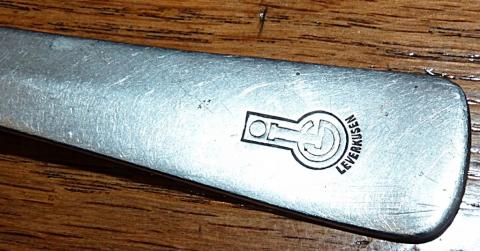 WW2 German Nazi AUSCHWITZ III MONOWITZ IG FARBEN forced labor inmate spoon