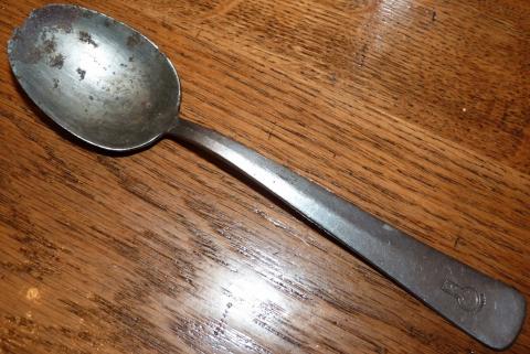 WW2 German Nazi AUSCHWITZ III MONOWITZ IG FARBEN forced labor inmate spoon