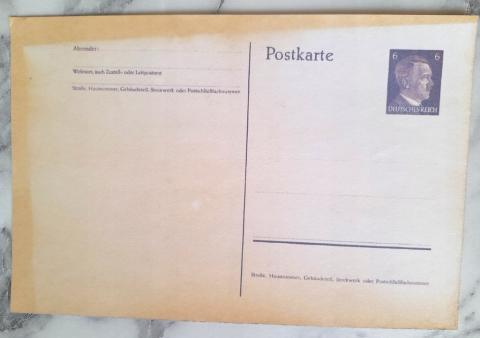 WW2 German Nazi concentration camp all patches and identification postcard