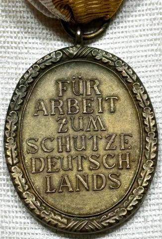 WW2 German Nazi defense of the wall West Normandie battle Medal Award