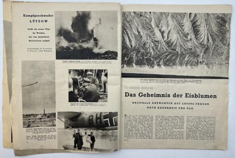 WW2 German Nazi Die Woche magazine 1940 about UK London attack