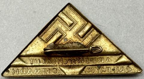 WW2 German NSDAP Woman Labor Battle Badge Gau Bayern Ostmark pin badge