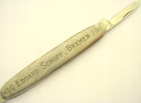 WW2 German Nazi Early 1933 Third Reich named SA pocket knife