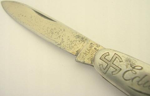 WW2 German Nazi Early 1933 Third Reich named SA pocket knife