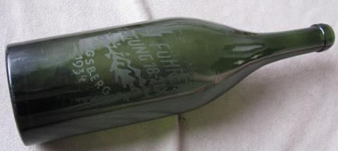 WW2 German Nazi NSDAP Hitler 1934 congress WAFFEN SS commemorative bottle