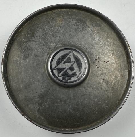 WW2 German Nazi Early SA luftschutz filter case for gas mask marked