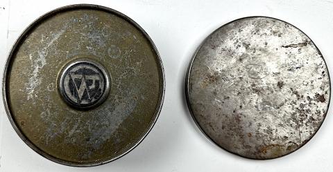 WW2 German Nazi Early SA luftschutz filter case for gas mask marked