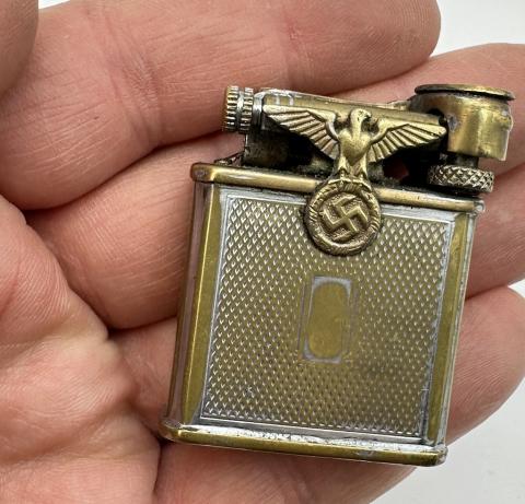 WW2 German Nazi early SA NSDAP named fancy lighter with eagle original