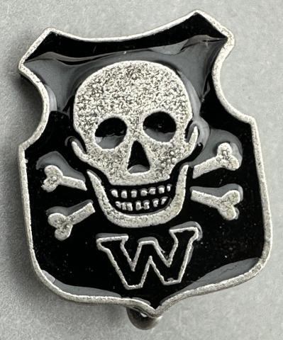 WW2 German Nazi early Waffen SS Wehrwolf Freikorps Enamel Pin