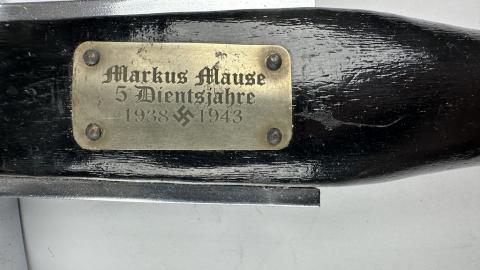 WW2 German Nazi Fireman fire worker commemorative swastika axe weapon