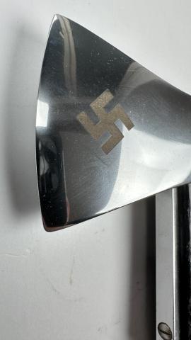 WW2 German Nazi Fireman fire worker commemorative swastika axe weapon