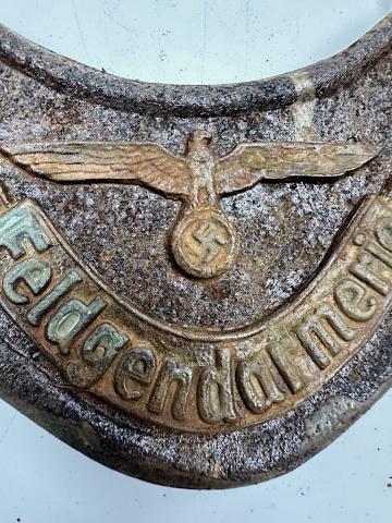 WW2 German Nazi Gestapo Police Feldgendarmerie gorget relic Polizei