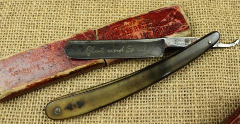 WW2 German Nazi HITLER YOUTH HJ personalized razor in case named