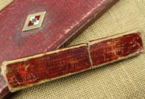 WW2 German Nazi HITLER YOUTH HJ personalized razor in case named