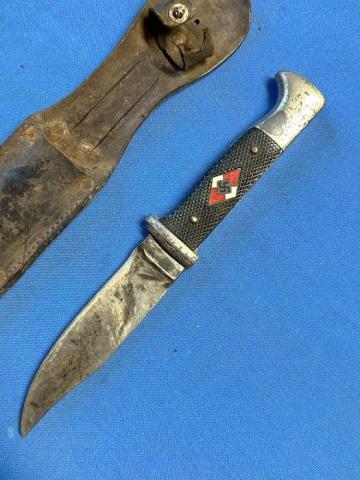 WW2 German Nazi hj hitler youth knife in etui edge weapon original