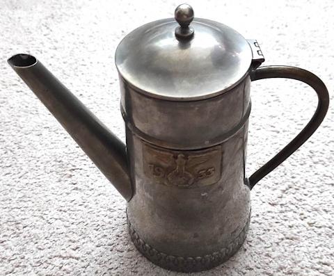 WW2 German Nazi large early Third Reich Hitler NSDAP 1933 silverware pot