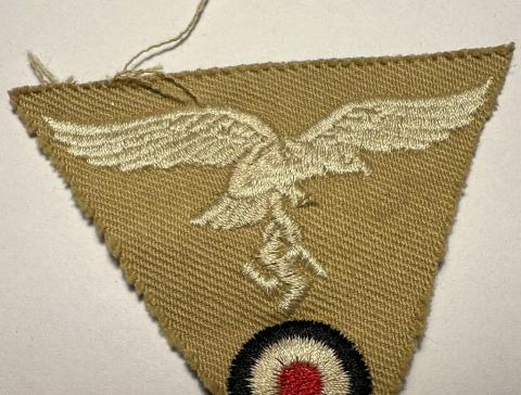 WW2 German Nazi Luftwaffe M43 cap cloth insignia with LW eagle