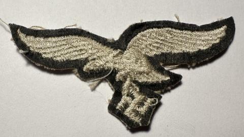 WW2 German Nazi Luftwaffe M43 cap cloth insignia with LW eagle