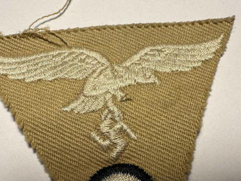 WW2 German Nazi Luftwaffe M43 cap cloth insignia with LW eagle
