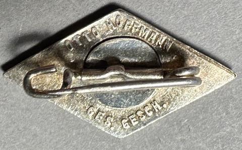 WW2 German Nazi mint hj hitler youth diamond pin by Otto Hoffmann Ges Gesch.