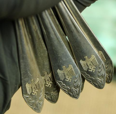 WW2 german Nazi WEHRMACHT HEER silverware wh original authentic cutlery