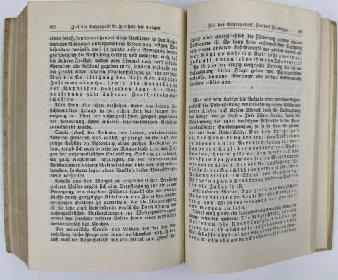 WW2 German Nazi NSDAP Fuhrer Adolf Hitler personal book MEIN KAMPF Wedding edition