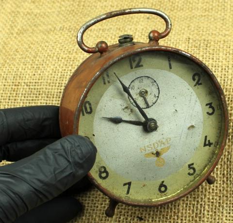WW2 German Nazi NSDAP Third Reich admin desktop clock with eagle