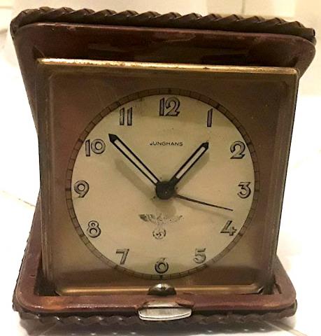 WW2 German Nazi NSDAP Third Reich desktop clock with eagle and swastika