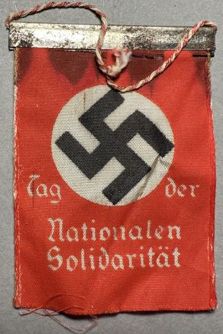 WW2 German Nazi NSDAP Third Reich tiny flag banner patriotic Fuhrer Swastika