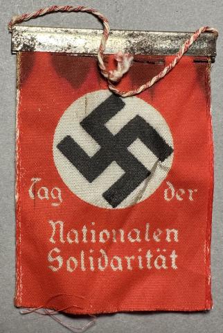 WW2 German Nazi NSDAP Third Reich tiny flag banner patriotic Fuhrer Swastika