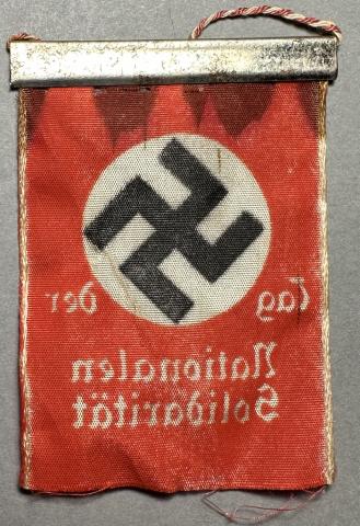 WW2 German Nazi NSDAP Third Reich tiny flag banner patriotic Fuhrer Swastika