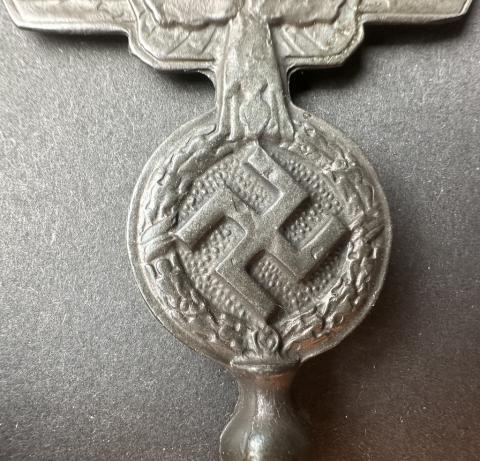 WW2 German Nazi NSKK motorcycle club N.S.K.K pole top of car flag