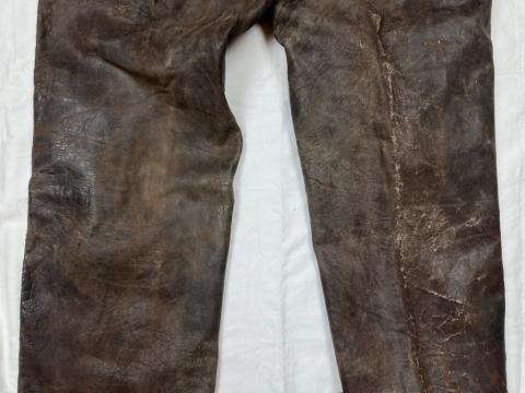 WW2 German Nazi NSKK motorcycle club of the Third reich moto leather pants worn