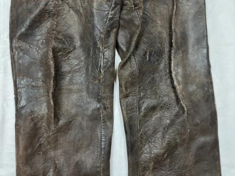 WW2 German Nazi NSKK motorcycle club of the Third reich moto leather pants worn